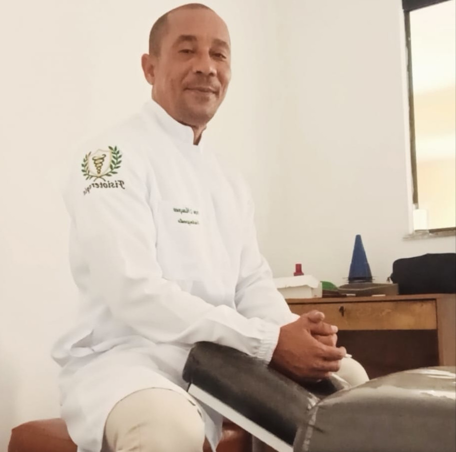 Preparação do paciente para sessão de fisioterapia